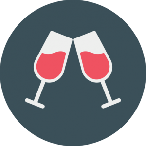 Copas para vino tinto servir el vino
