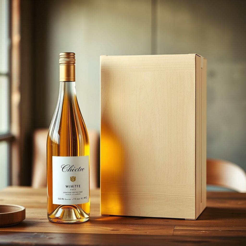 Botella de Godello lista para enviar
